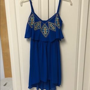 Royal blue sleeveless dress. Like new!